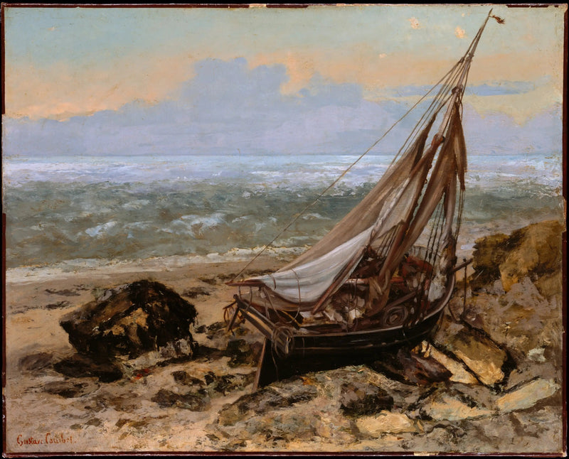Rybacka łódź - Gustave Courbet