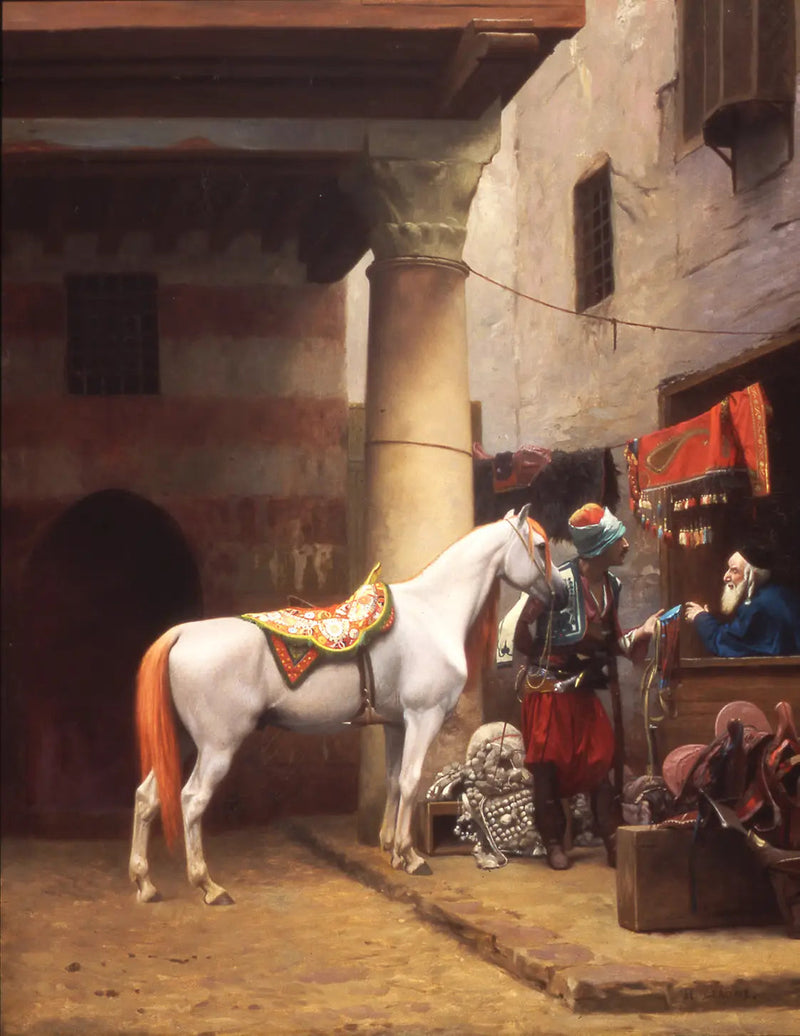 Bazar siodła, Kair - Jean-Léon Gérôme