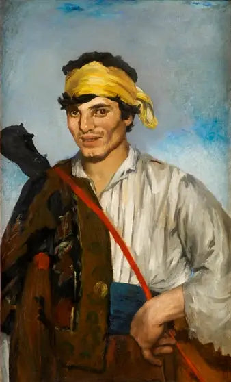 Reproduction du tableau « Le Bohémien - Édouard Manet » par Alpha Reproduction en peinture à l’huile