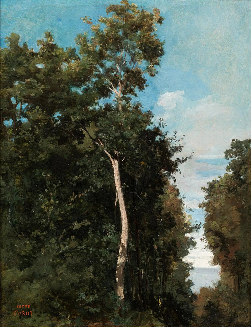 Dąb na wybrzeżu Grace w Honfleur - Jean-Baptiste Camille Corot