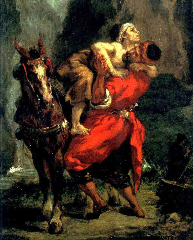 Dobry Samarytanin - Eugène Delacroix
