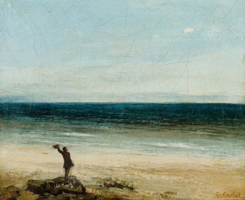 Brzeg morza w Palavas - Gustave Courbet