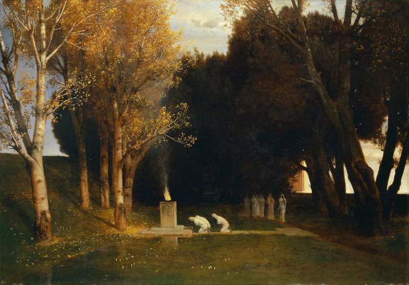 Święty gaj - Arnold Böcklin