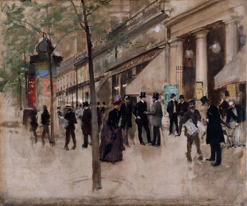 Bulwar Montmartre, przed teatrem Variétés, po południu - Jean Béroud