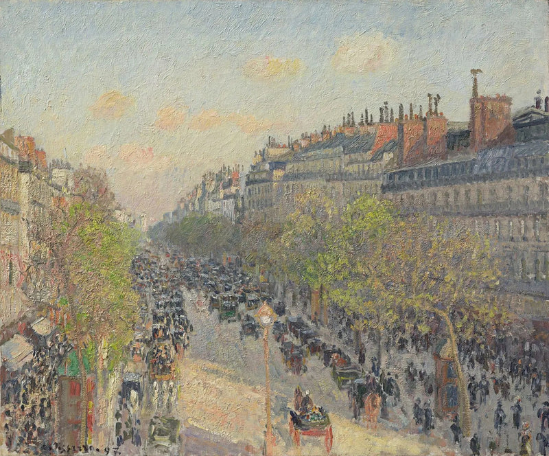 Bulwar Montmartre, koniec dnia - Camille Pissarro
