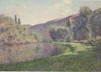 Le Bras de Jeufosse, efekt późnego popołudnia - Claude Monet