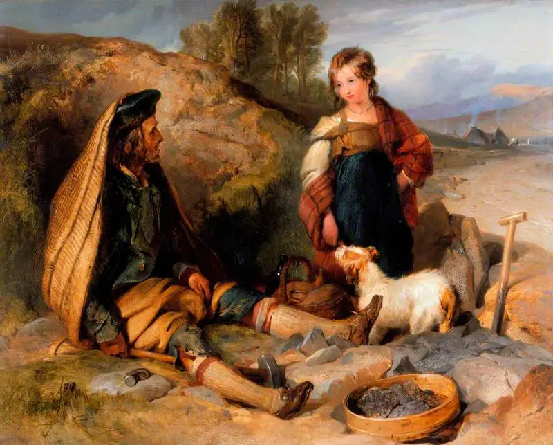 Rozbójnik kamieni i jego córka - Edwin Henry Landseer