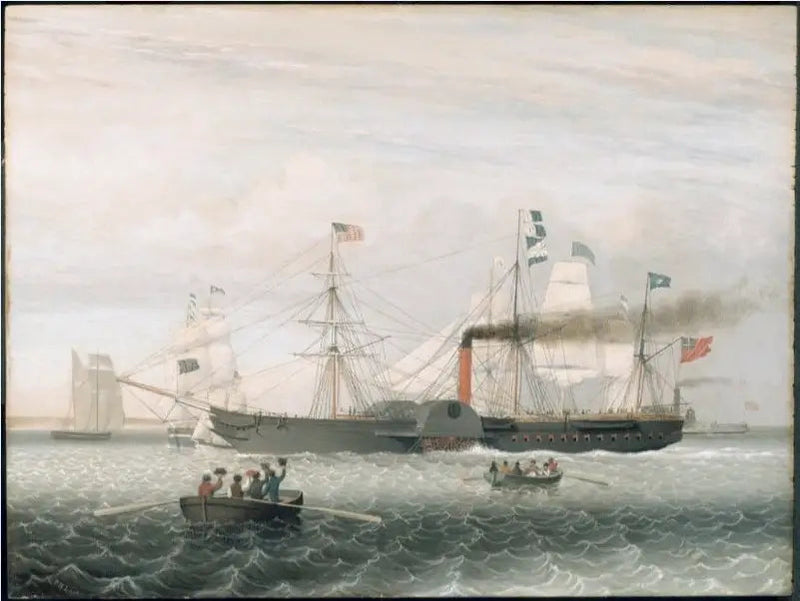 Britania wchodząca do portu w Bostonie - Fitz Henry Lane