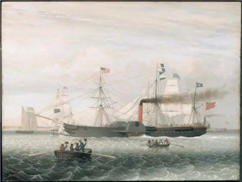 Britania wchodząca do portu w Bostonie - Fitz Henry Lane