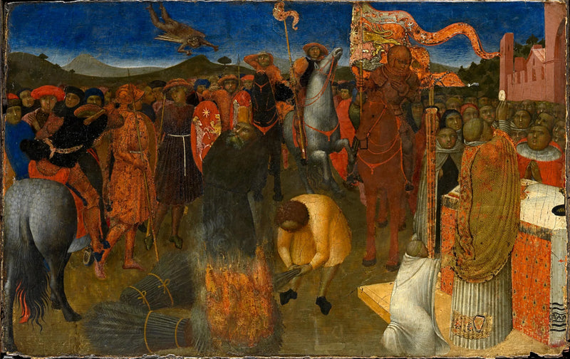 Palenisko heretyka - Stefano di Giovanni (Sassetta)