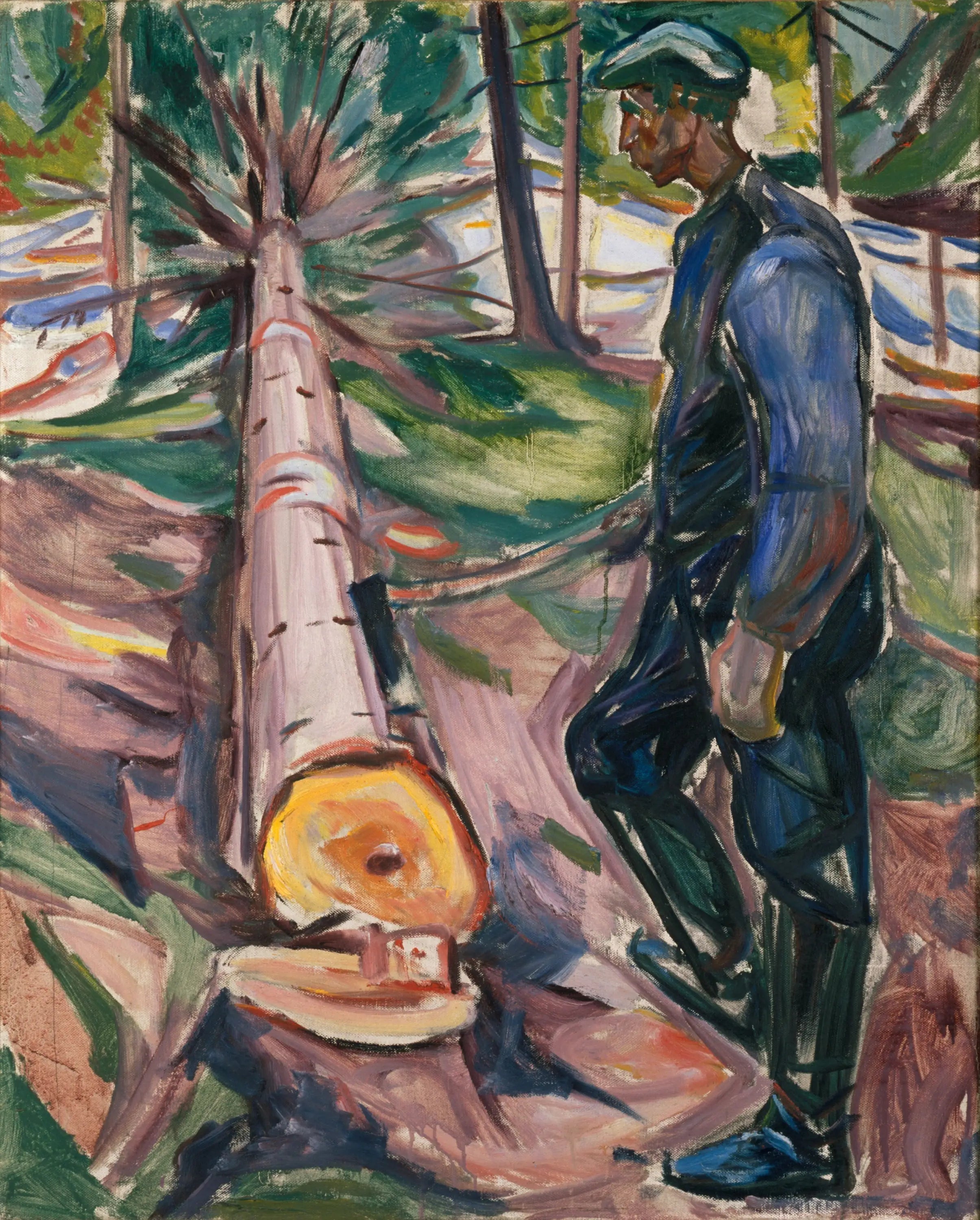 Le Bûcheron - Edvard Munch image 1 reproduction réalisée par Alpha Reproduction