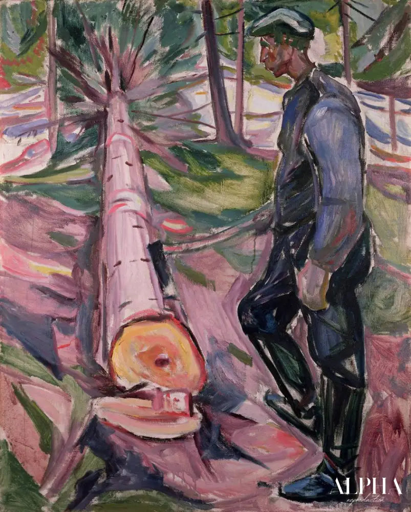 Le Bûcheron - Edvard Munch - Reproductions de tableaux et peintures haut de gamme