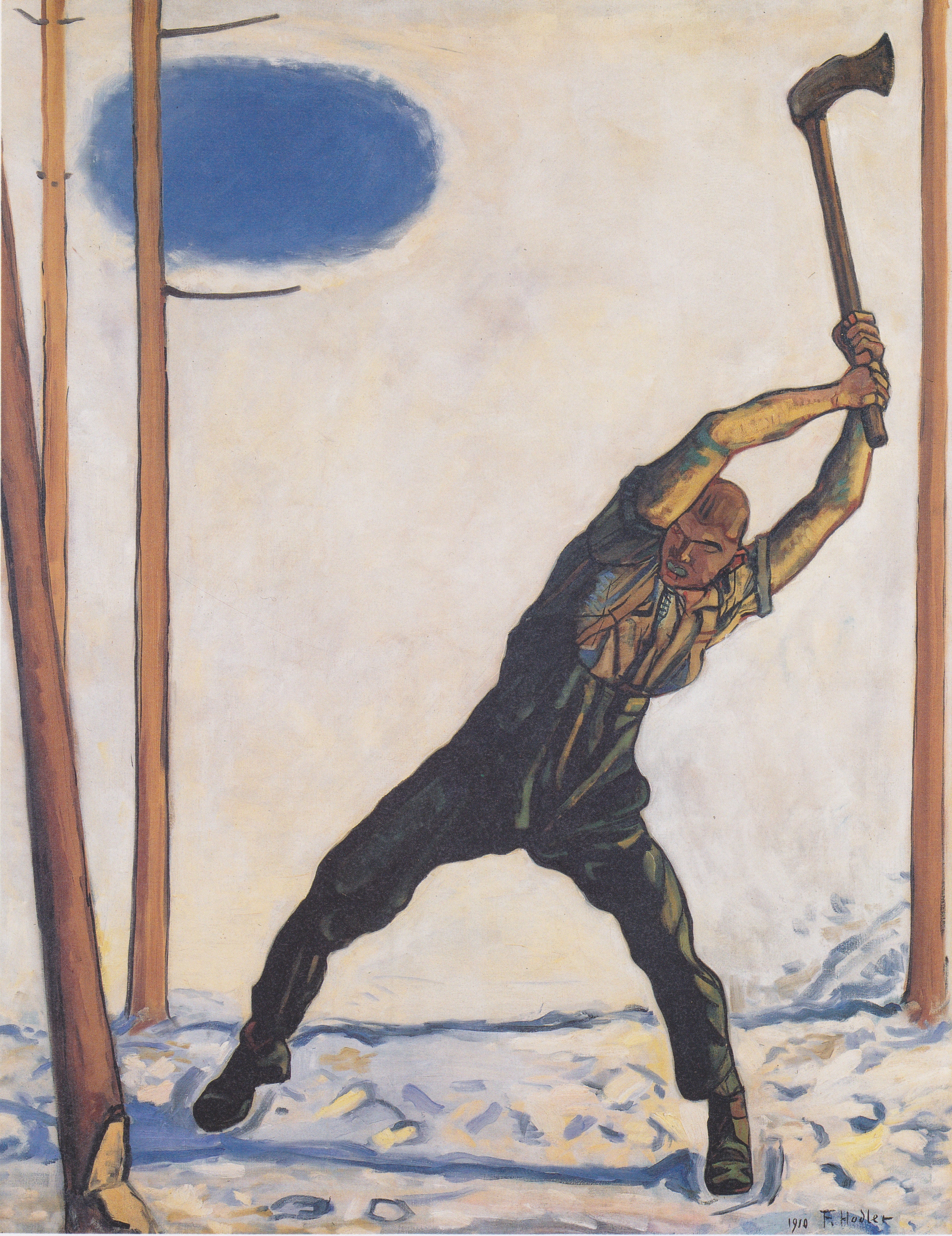 Le bûcheron - Ferdinand Hodler - Alpha Reproduction