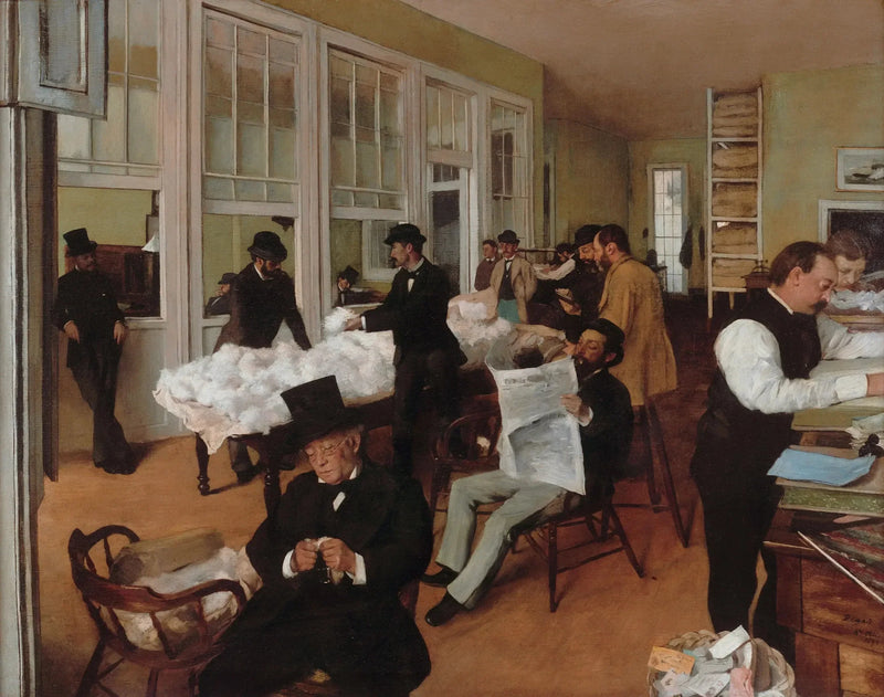 Biuro bawełny w Nowym Orleanie - Edgar Degas