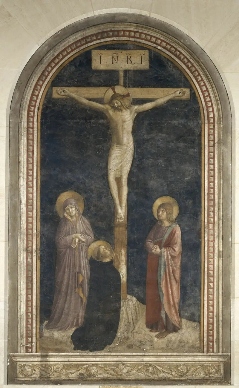 Droga Krzyżowa z świętym Dominikiem w modlitwie - Fra Angelico