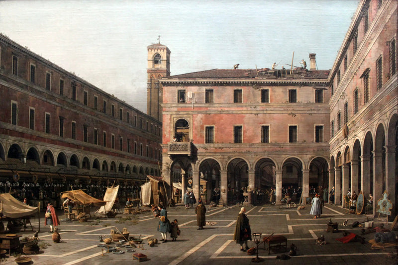 Campo Rialto - Canaletto