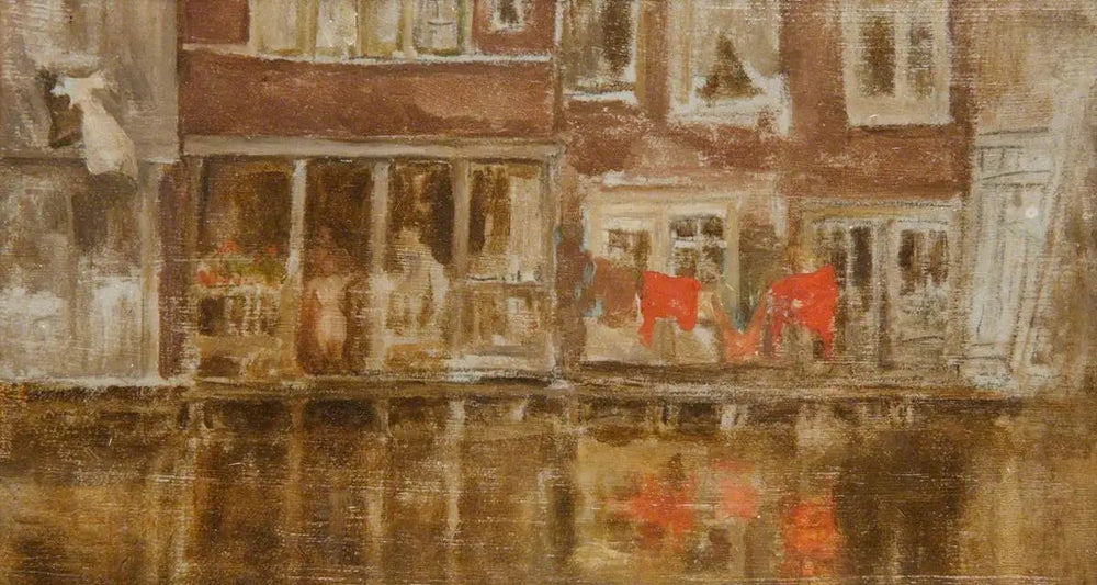 Le canal d'Amsterdam - James Abbott McNeill Whistler image 1 reproduction artisanale de tableau