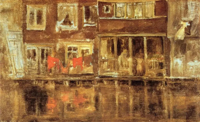 Kanał w Amsterdamie - James Abbott McNeill Whistler