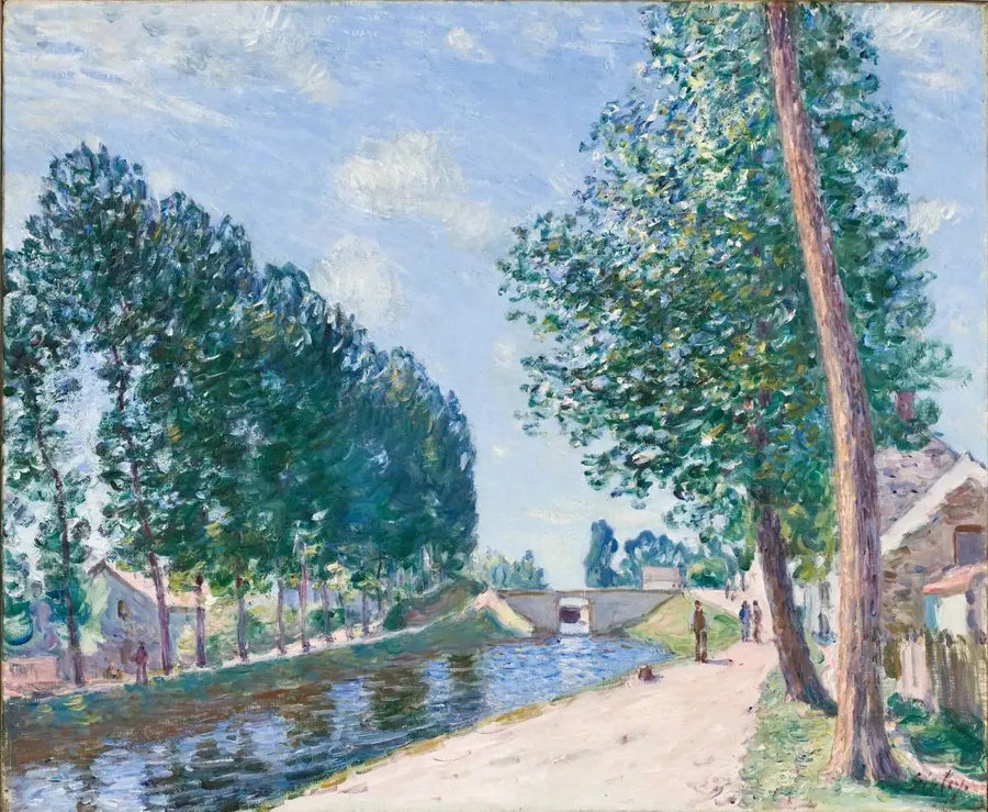 Kanał Loing w Moret - Alfred Sisley