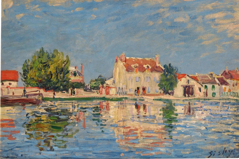 Kanał Loing w Saint-Mammès - Alfred Sisley