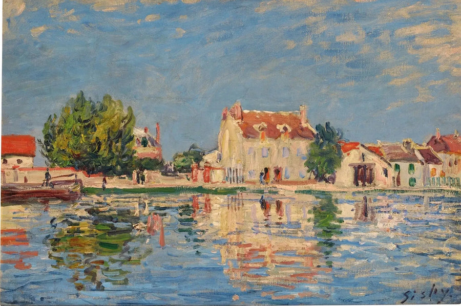 Kanał Loing w Saint-Mammès - Alfred Sisley
