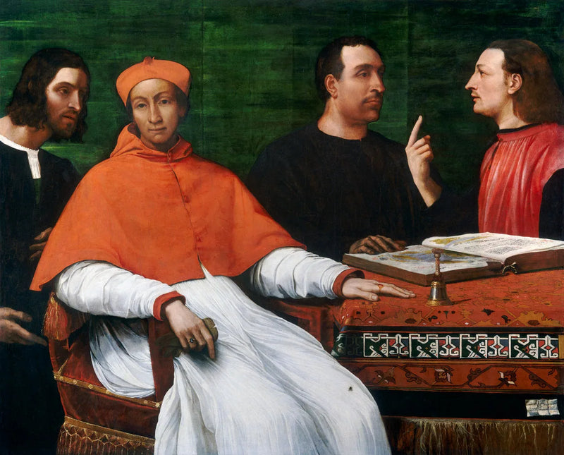 Kardynał Bandinello Sauli, jego sekretarz i dwóch geografów - Sebastiano del Piombo