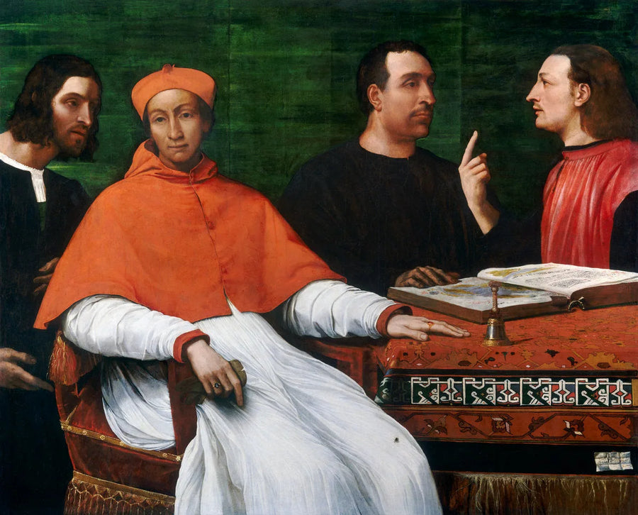Kardynał Bandinello Sauli, jego sekretarz i dwóch geografów - Sebastiano del Piombo