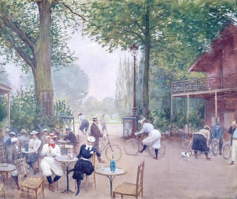 Chata na rower w Bois de Boulogne - Jean Béraud