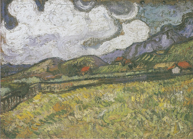 Pole pszenicy za szpitalem Saint-Paul, Saint-Rémy - Vincent van Gogh