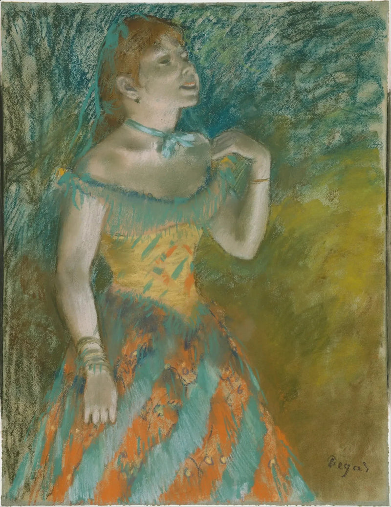 Śpiewak w zieleni - Edgar Degas