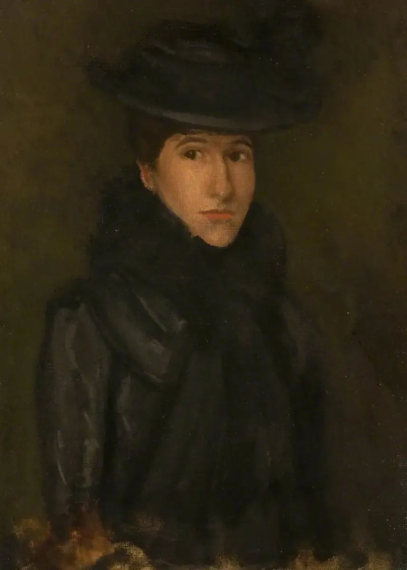 Czarny Kapelusz - Mademoiselle Rosalind Birnie Philip; 1900-1902 - James Abbott McNeill Whistler