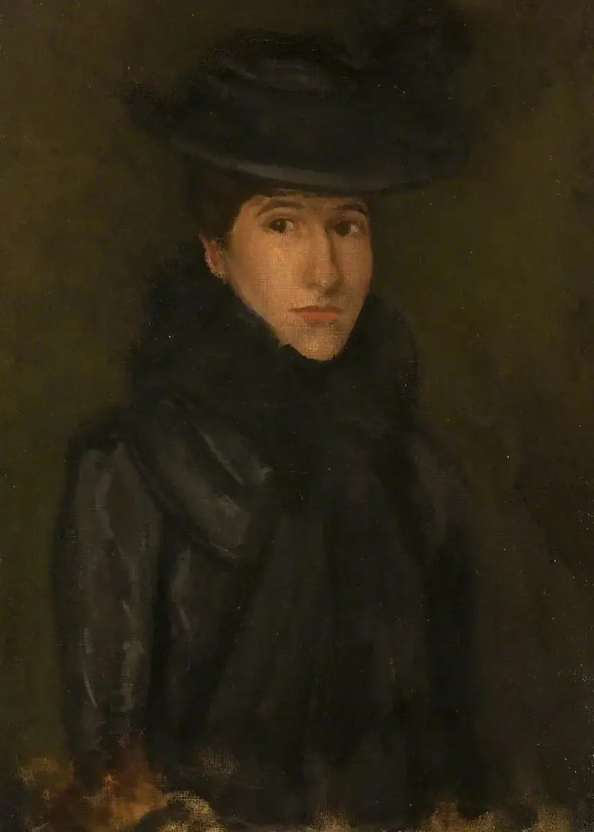 Czarny Kapelusz - Mademoiselle Rosalind Birnie Philip; 1900-1902 - James Abbott McNeill Whistler