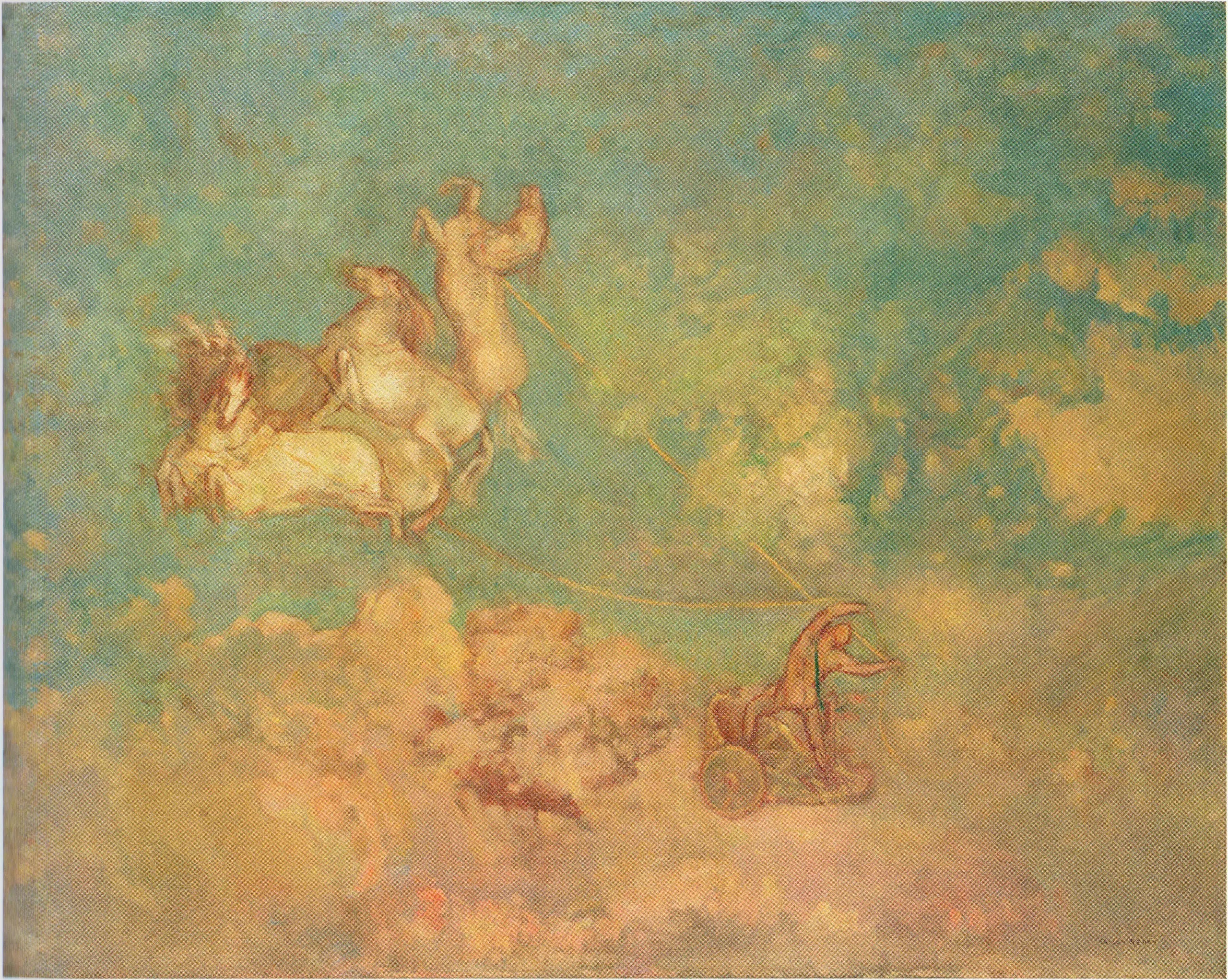 Le char d'Apollon - Odilon Redon image 1 reproduction d’œuvre d’art à l’huile