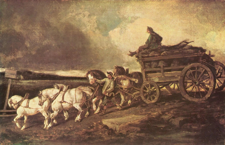 Wóz węglowy - Théodore Géricault