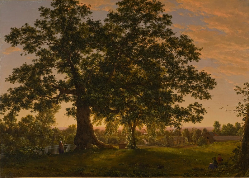 Charter Oak w Hartford - Frederic Edwin Church