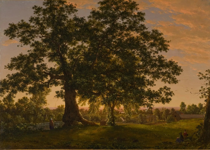 Charter Oak w Hartford - Frederic Edwin Church