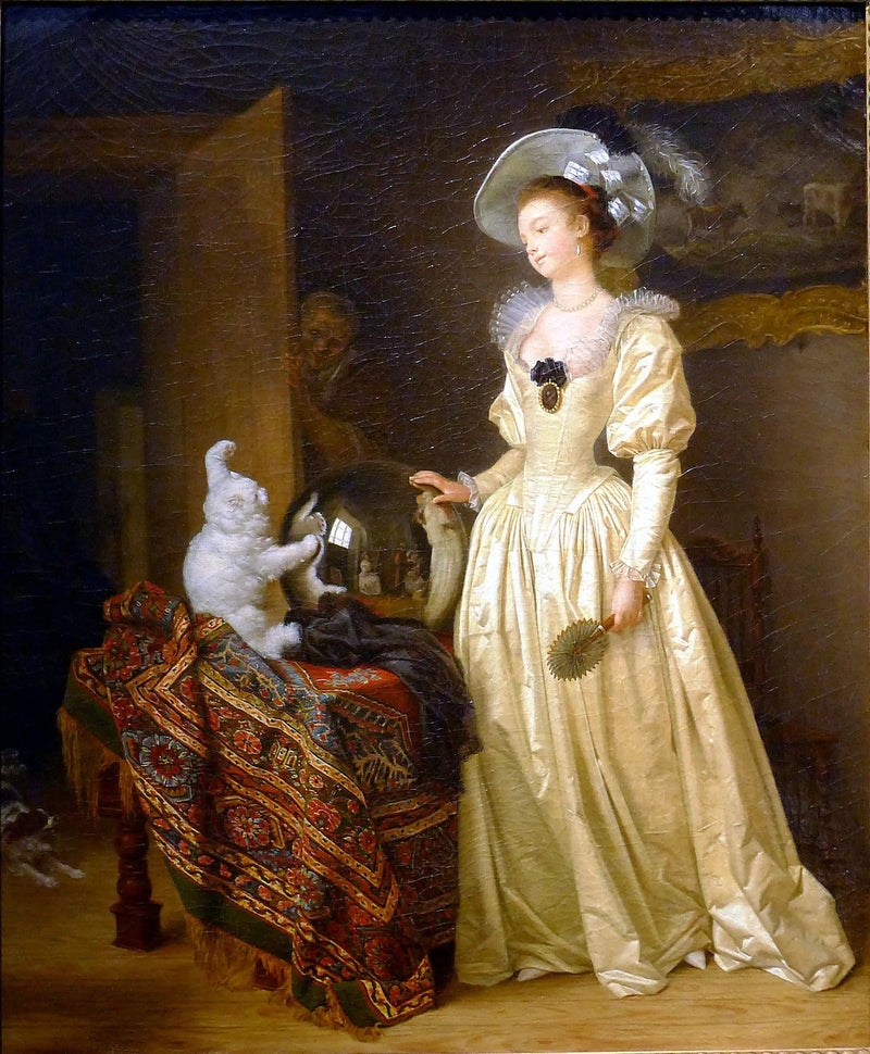 Kot angora - Jean-Honoré Fragonard