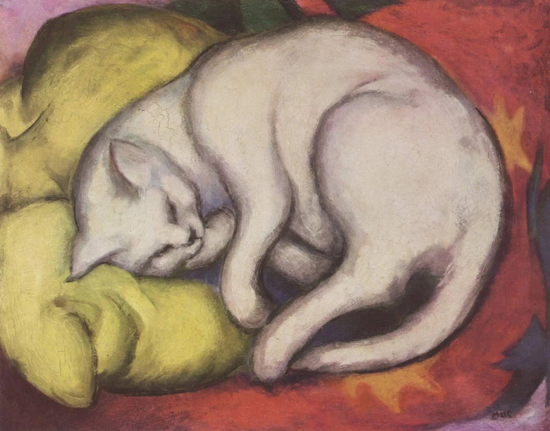 Biały kot - Franz Marc