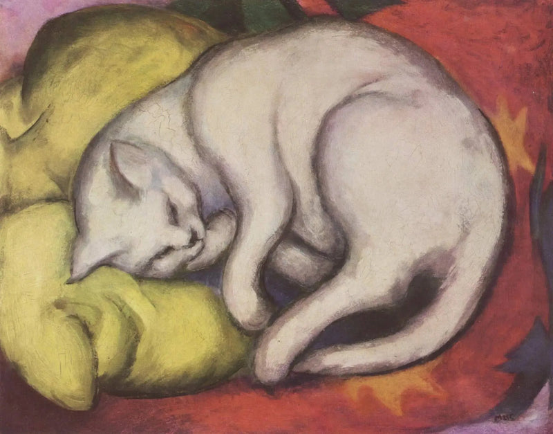 Biały kot - Franz Marc