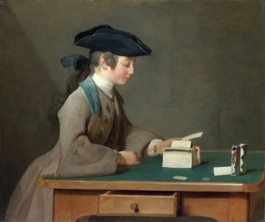 Wieża z kart - Jean Simeón Chardin