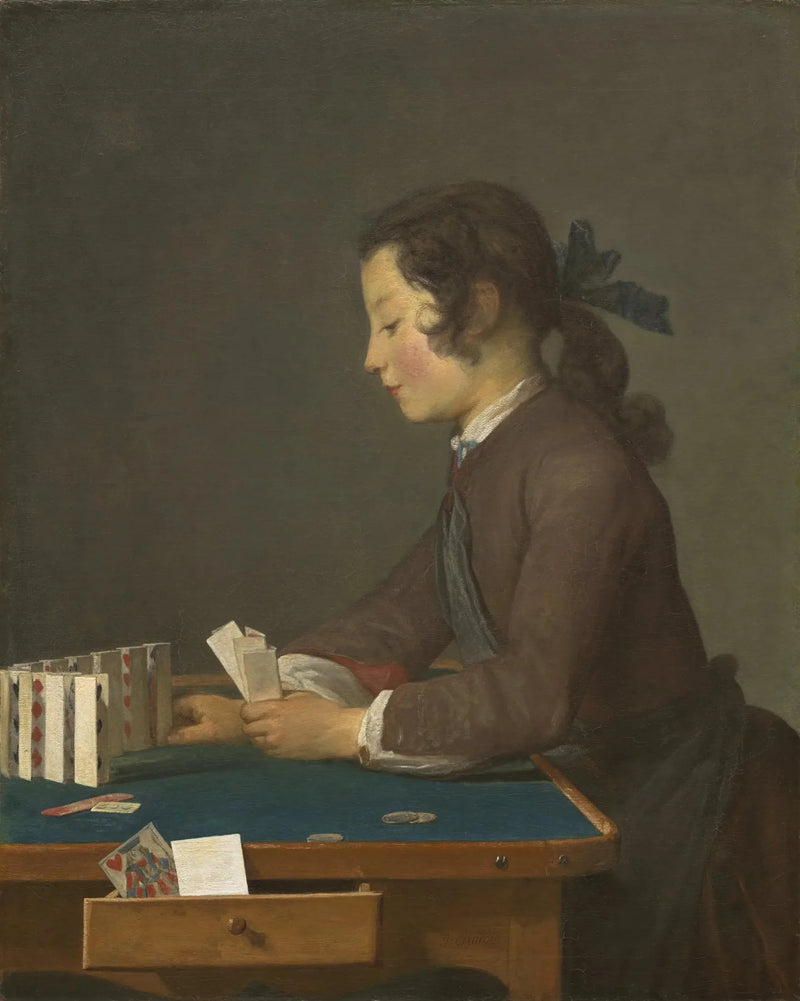 Wieża z kart - Jean Simeón Chardin