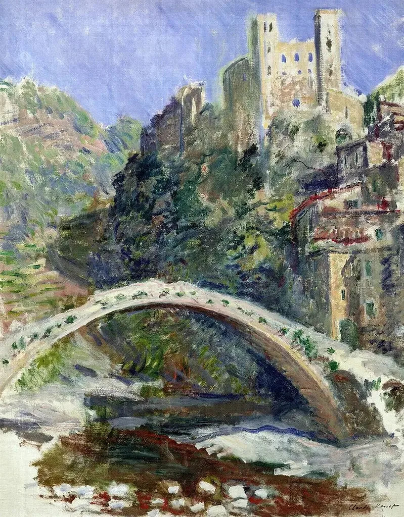Zamek Dolceacqua - Claude Monet
