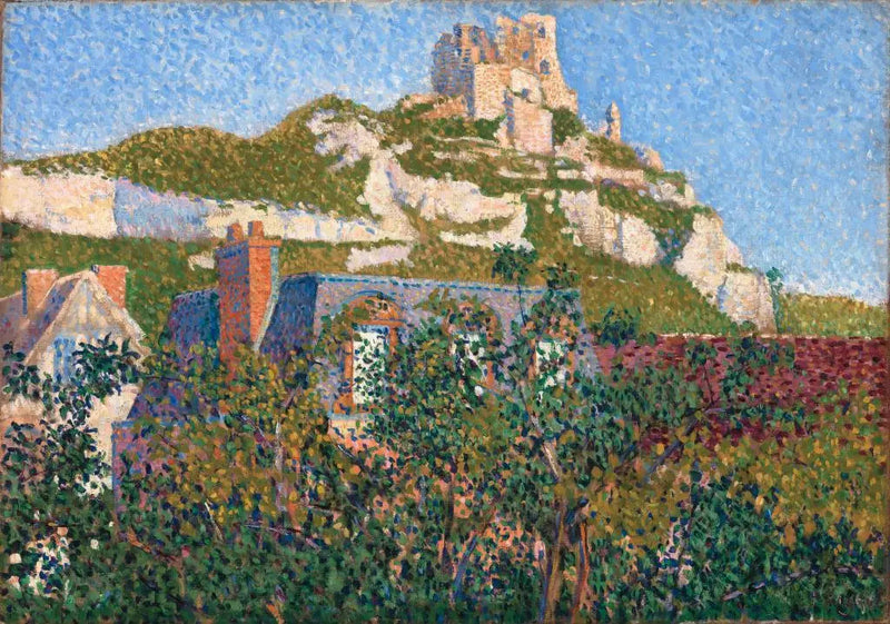 Zamek Gaillard, widok z mojego okna, Petit-Andely - Paul Signac