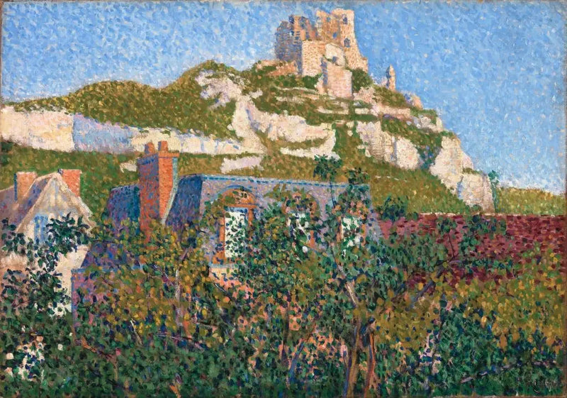 Zamek Gaillard, widok z mojego okna, Petit-Andely - Paul Signac