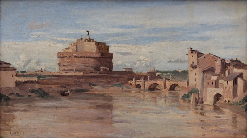 Zamek Saint-Ange i Tybr, Rzym - Jean-Baptiste Camille Corot
