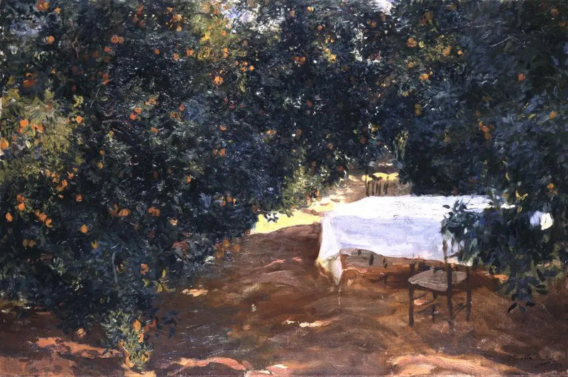 Droga w gaju pomarańczowym, Alcira - Joaquín Sorolla