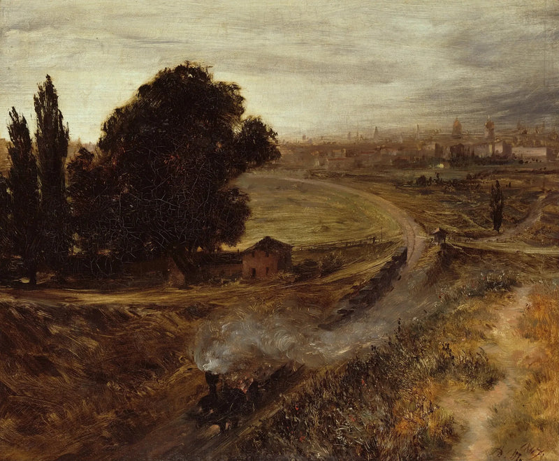 Droga kolejowa Berlin-Poczdam - Adolph von Menzel
