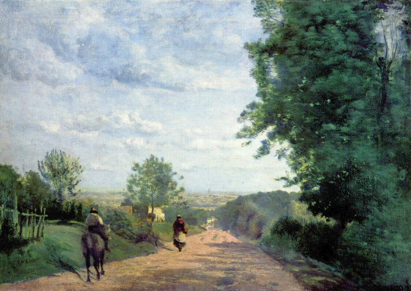 Droga Sèvres. Widok na Paryż - Jean-Baptiste Camille Corot