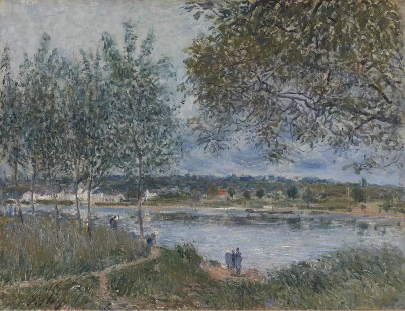 Stara droga promu w By - Alfred Sisley