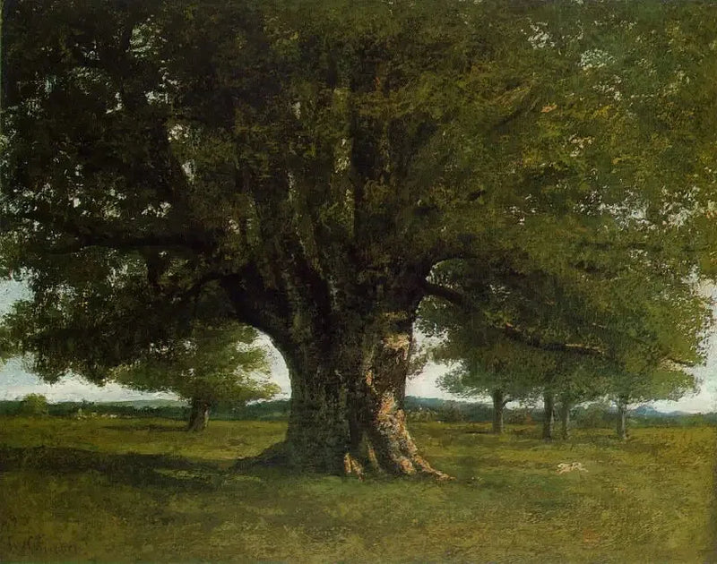 Dąb z Flagey - Gustave Courbet